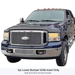APS - APS GR06FEG98S SS Billet Bumper Grille Polish for 05-07 Super Duty/Excursion - Image 1