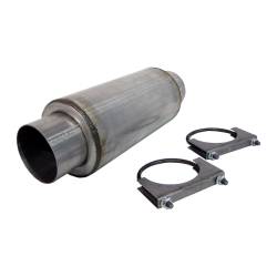 MBRP Exhaust - MBRP Exhaust R2009 Aluminized Steel 4" IN 12" OUT 18" Body OV Resonator Univ. - Image 1