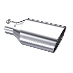 MBRP Exhaust - MBRP Exhaust T5128 T304 SS 4" Inlet Single Wall Rolled Angle Cut 8" Outlet Tip - Image 1