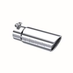 MBRP Exhaust - MBRP Exhaust T5115 T304 SS 3" Inlet Single Wall Rolled Angle Cut 3.5" Outlet Tip - Image 1