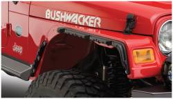 Bushwacker - Bushwacker 10920-07 Flat Style Front/Rear Fender Flares Black for 97-06 Jeep TJ - Image 4