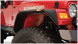 Bushwacker - Bushwacker 10920-07 Flat Style Front/Rear Fender Flares Black for 97-06 Jeep TJ - Image 6
