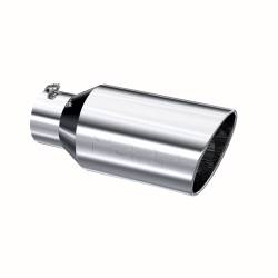 MBRP Exhaust - MBRP Exhaust T5129 T304 SS 5" Inlet Single Wall Rolled Angle Cut 8" Outlet Tip - Image 1