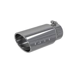 MBRP Exhaust - MBRP Exhaust T5051 T304 SS 4" Inlet Single Wall Rolled Angle 5" Outlet Tip - Image 1