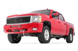 Rough Country Suspension Systems - Rough Country 70194 Front Mesh Grille Insert Black for 07-13 Silverado 1500 - Image 3