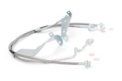 Rough Country Suspension Systems - Rough Country Front SS Brake Lines 08-16 Ford Super Duty 4"-6" Lift 89710 - Image 1