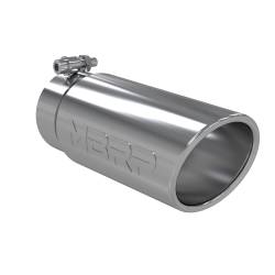 MBRP Exhaust - MBRP Exhaust T5112 T304 SS 3.5" Inlet Single Wall Rolled Angle Cut 4" Outlet Tip - Image 1