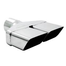 MBRP Exhaust - MBRP Exhaust T5118 T304 SS 2.5" Inlet Single Wall Angle Cut Dual 4" Out Tip - Image 1