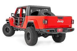 Rough Country Suspension Systems - Rough Country 90762 Contoured Drop Step Nerf Bars Black for 20-26 Gladiator JT - Image 2