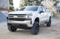Rough Country Suspension Systems - Rough Country 4.5" Oval Tube Nerf Steps Black 19-24 Silverado/Sierra Crew 21002 - Image 2