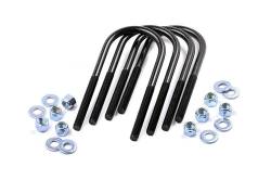 Rough Country 5/8 x 3.625 x 15.5 Round Top Leaf Spring U-Bolts 4PC 7638