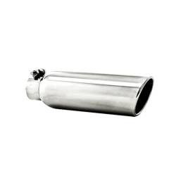 MBRP Exhaust - MBRP Exhaust T5147 T304 SS 2.25" Inlet Single Wall Rolled Angle Cut 3.5" Out Tip - Image 1