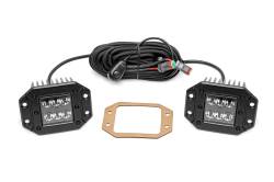 Rough Country 70803BL Black Series 2" Flush Mount LED Light Pods-Spot Pair