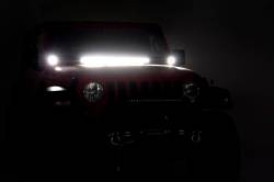 Rough Country Suspension Systems - Rough Country 70052DRLA A-Pillar 2" LED Ditch Light Kit Spot for Jeep JL/JT - Image 6