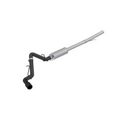 MBRP Exhaust - MBRP S5087BLK Black 3" Cat-Back One Side Exit w/Muffler 19-26 Silver/Sierra 1500 - Image 1