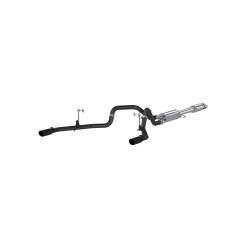 MBRP Exhaust - MBRP Exhaust S5258BLK 3" Cat-Back 2.5" Dual Rear Exit w/Muffler for 15-20 F150 - Image 1