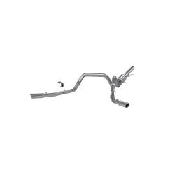 MBRP Exhaust - MBRP S5082409 T409 3" Cat-Back 2.5" Dual Exit w/Muffler 14-19 Silver/Sierra 1500 - Image 1