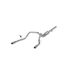 MBRP Exhaust - MBRP S5084409 T409 3" Cat-Back 2.5" Dual Exit w/Muffler 14-19 Silver/Sierra 1500 - Image 1