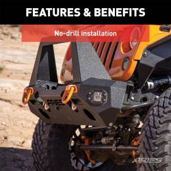 ARIES - ARIES 2082046 TrailChaser Front Bumper for 07-18 Jeep Wrangler JK - Image 4