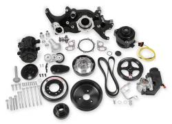 Holley - Holley Perf 20-180BK Black Accessory Drive Belt Kit for GM LS 294-427 - Image 1