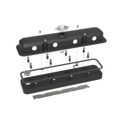Holley - Holley Performance 241-192 2Pc Alu. Engine Valve Cover Set for GM Gen III/IV LS - Image 4