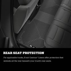 Husky Liners - Husky Liner X-act Contour 2nd Row Floor Liners Black for Dodge RAM 53601 - Image 6