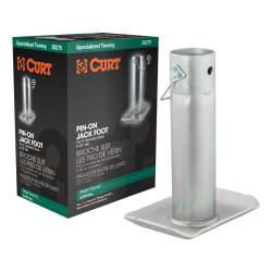 CURT - CURT 28275 Pin-On Jack Foot for 2" Tube 2000 lbs 8.5" Height Packaged - Image 1
