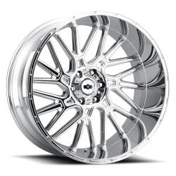 Vision Wheel 404 Brawl 20x12 8x6.5 -51mm Chrome 404-20281C-51