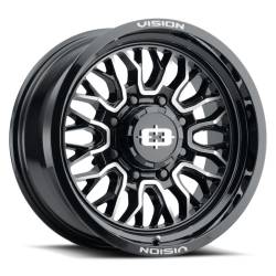 Vision Wheel 402 Riot 18x9 8x170 -12mm Gloss Black/Machined 402-8970GBMF-12