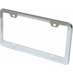 Vintage Parts - Vintage Parts VPAFRAMEC1 Chrome License Plate Frame w/Bolts & Caps - Image 1