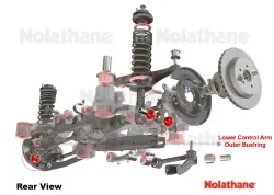 Nolathane - Nolathane REV052.0036 Rear Lower At Knuckle Control Arm Bushing for 00-08 Subaru - Image 4