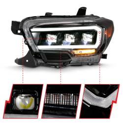 Anzo USA - Anzo USA 111496 LED Projector Headlight for 16-23 Toyota Tacoma - Image 3