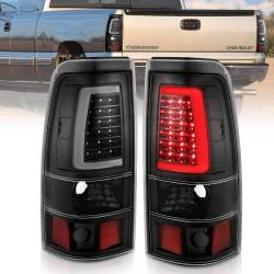 Anzo USA - Anzo USA 311330 LED Taillight Assembly Black/Clear 99-06 Silverado & Sierra - Image 1
