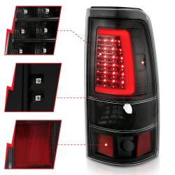 Anzo USA - Anzo USA 311330 LED Taillight Assembly Black/Clear 99-06 Silverado & Sierra - Image 3