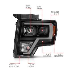 Anzo USA - Anzo USA 111443 Projector Headlight Set for 09-14 F150 - Image 4