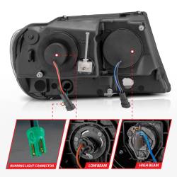 Anzo USA - Anzo USA 111537 Crystal Headlight Set for 99-04 Jeep Grand Cherokee WJ - Image 5