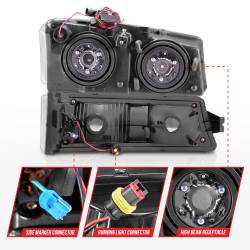 Anzo USA - Anzo USA 111502 Crystal Headlight Set - Image 5