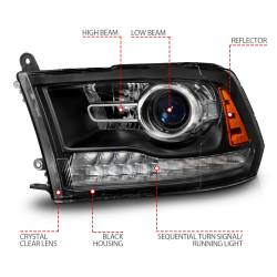 Anzo USA - Anzo USA 111609 Projector Headlight Set - Image 4