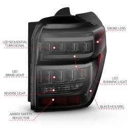 Anzo USA - Anzo USA 311312 Taillight Assembly for 14-23 Toyota 4Runner - Image 4