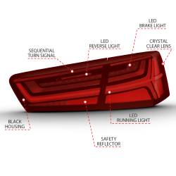 Anzo USA - Anzo USA 321353 Taillight Assembly for 12-15 Audi A6 A6 Quattro S6 - Image 2