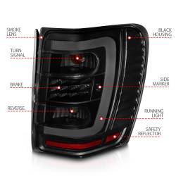 Anzo USA - Anzo USA 311395 Taillight Assembly for 99-04 Jeep Grand Cherokee WJ - Image 4