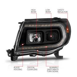 Anzo USA - Anzo USA 111564 Projector Headlight Set for 05-11 Tacoma - Image 4
