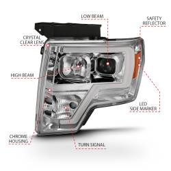 Anzo USA - Anzo USA 111444 Projector Headlight Set for 09-14 F150 - Image 4