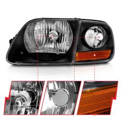 Anzo USA - Anzo USA 111460 Crystal Headlight Set for 97-03 F150 - Image 3