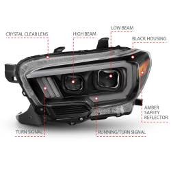 Anzo USA - Anzo USA 111397 Projector Headlight Set for 16-23 Toyota Tacoma - Image 6