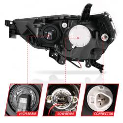 Anzo USA - Anzo 111416 Projector Headlight Set for 14-23 Toyota 4Runner - Image 6