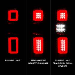 Anzo USA - Anzo USA 311416 Black LED Taillight Assembly for 14-15 Chevy Silverado 1500 - Image 2