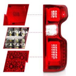 Anzo USA - Anzo USA 311416 Black LED Taillight Assembly for 14-15 Chevy Silverado 1500 - Image 3