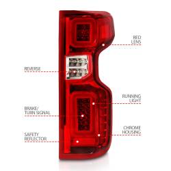 Anzo USA - Anzo USA 311416 Black LED Taillight Assembly for 14-15 Chevy Silverado 1500 - Image 4