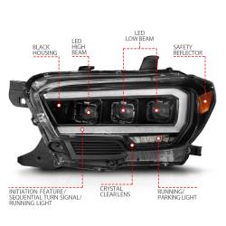 Anzo USA - Anzo USA 111562 Projector Headlight Set for 16-23 Tacoma - Image 4